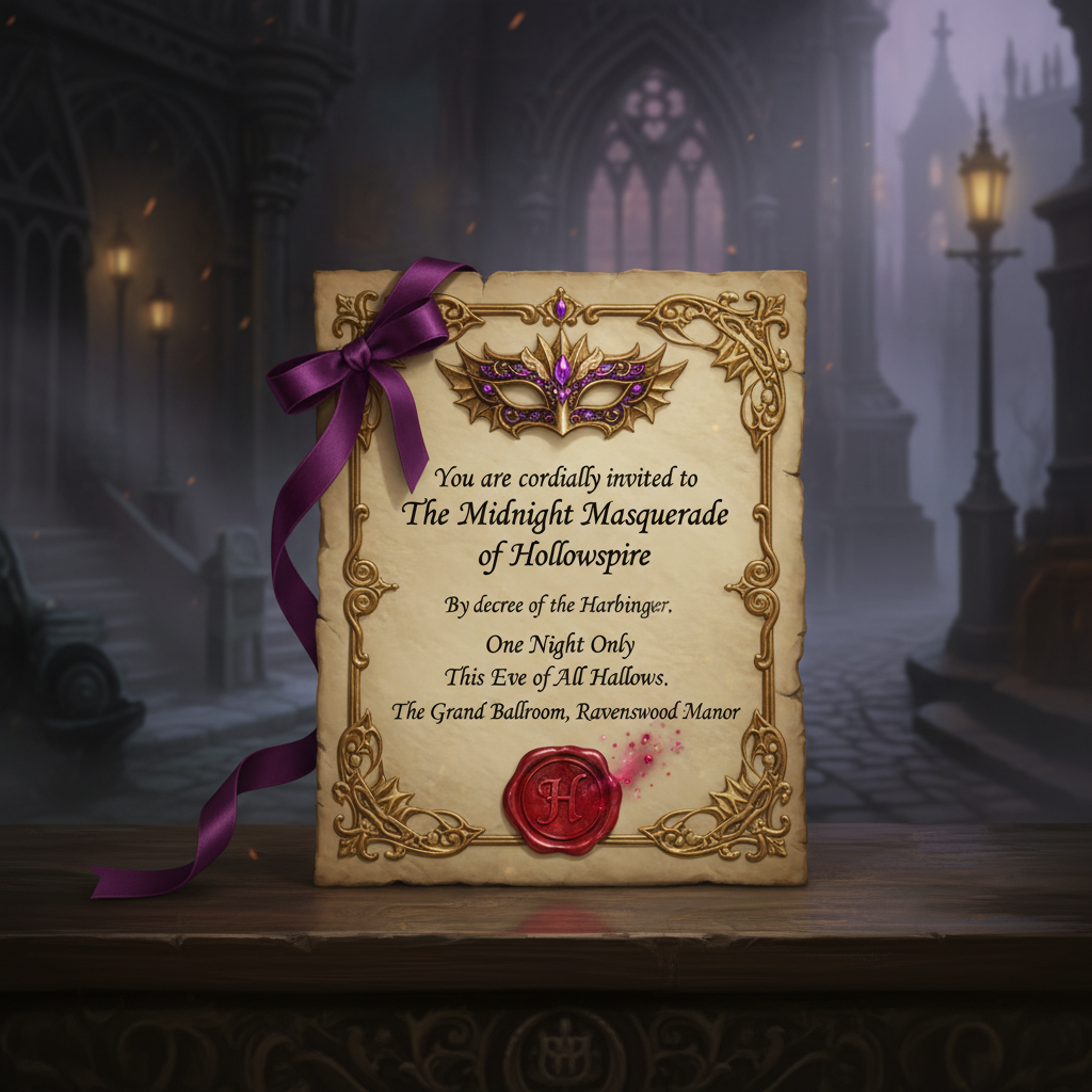 Masquerade Invitation